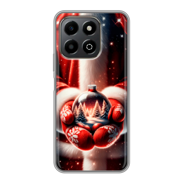 Силиконовый чехол на Honor X6b с принтом Новый год