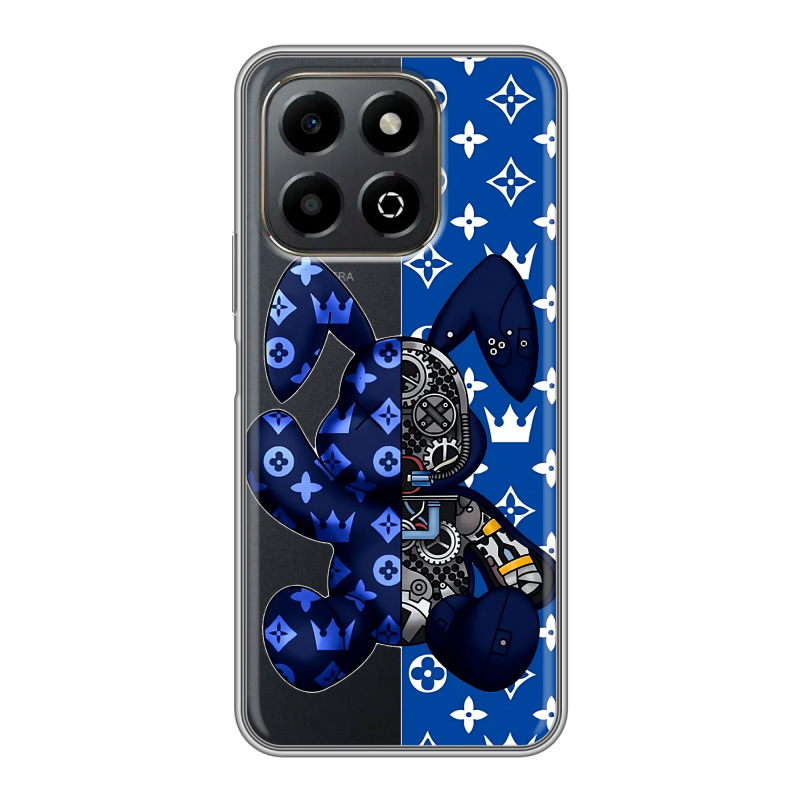 Силиконовый противоударный чехол на Honor X6b с принтом Луи робот Силиконовый противоударный чехол на Honor X6b с принтом Луи робот