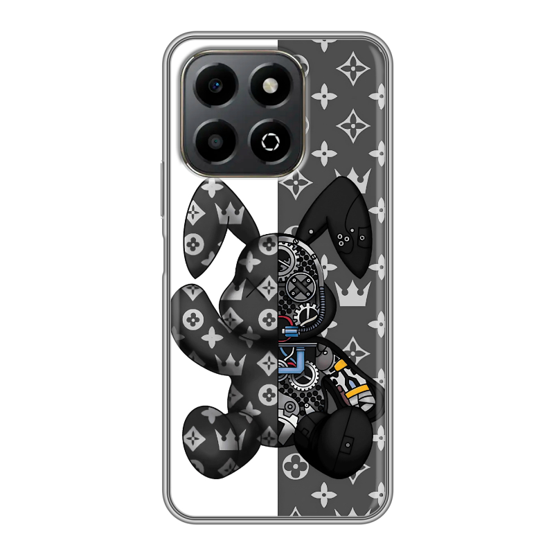 Силиконовый чехол на Honor X6b с принтом Луи робот Силиконовый чехол на Honor X6b с принтом Луи робот