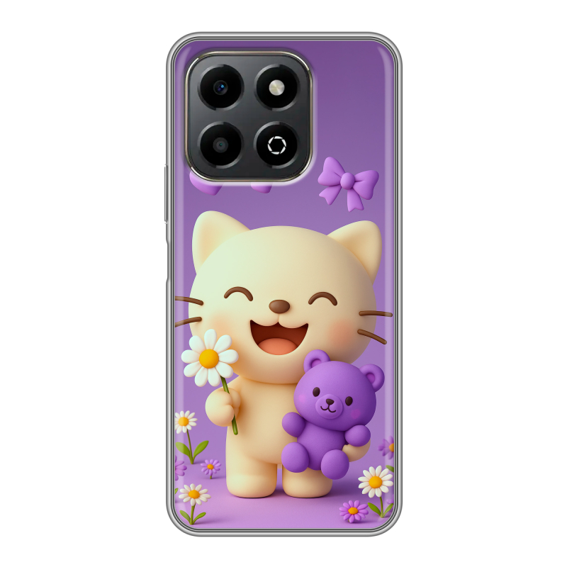 Силиконовый чехол на Honor X6b с принтом для девочек Силиконовый чехол на Honor X6b с принтом для девочек