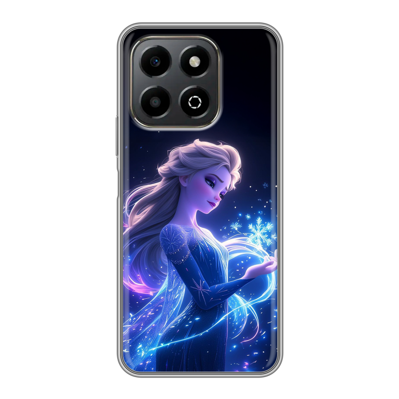 Силиконовый противоударный чехол на Honor X6b с принтом Холодное сердце Frozen Силиконовый противоударный чехол на Honor X6b с принтом Холодное сердце Frozen