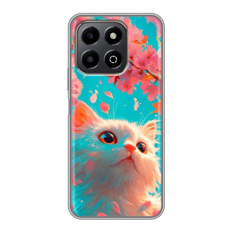 Силиконовый чехол на Honor X6b с принтом Красивый кот Силиконовый чехол на Honor X6b с принтом Красивый кот