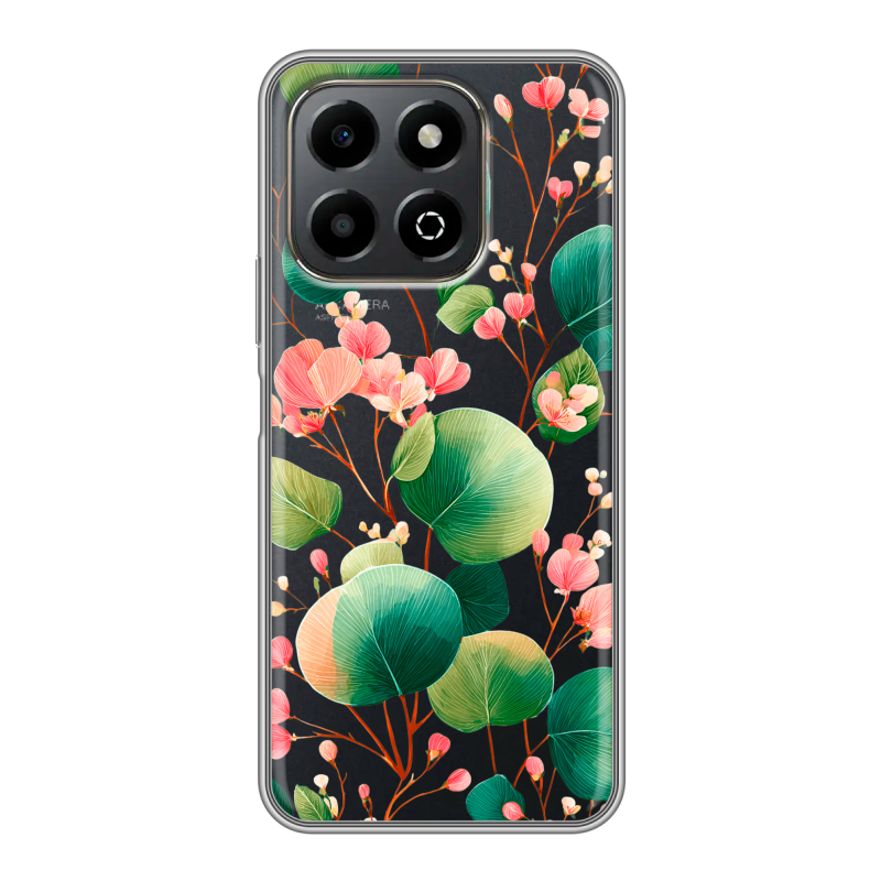Силиконовый чехол на Honor X6b с принтом женский Силиконовый чехол на Honor X6b с принтом женский