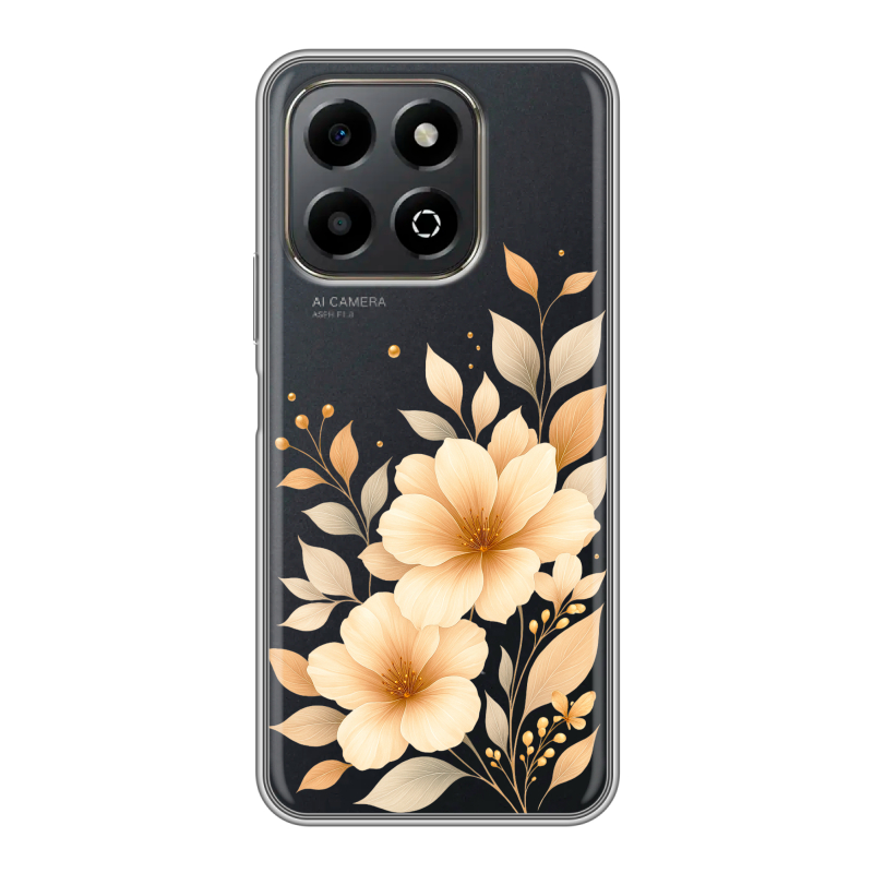 Силиконовый чехол на Honor X6b с принтом для девушки Силиконовый чехол на Honor X6b с принтом для девушки