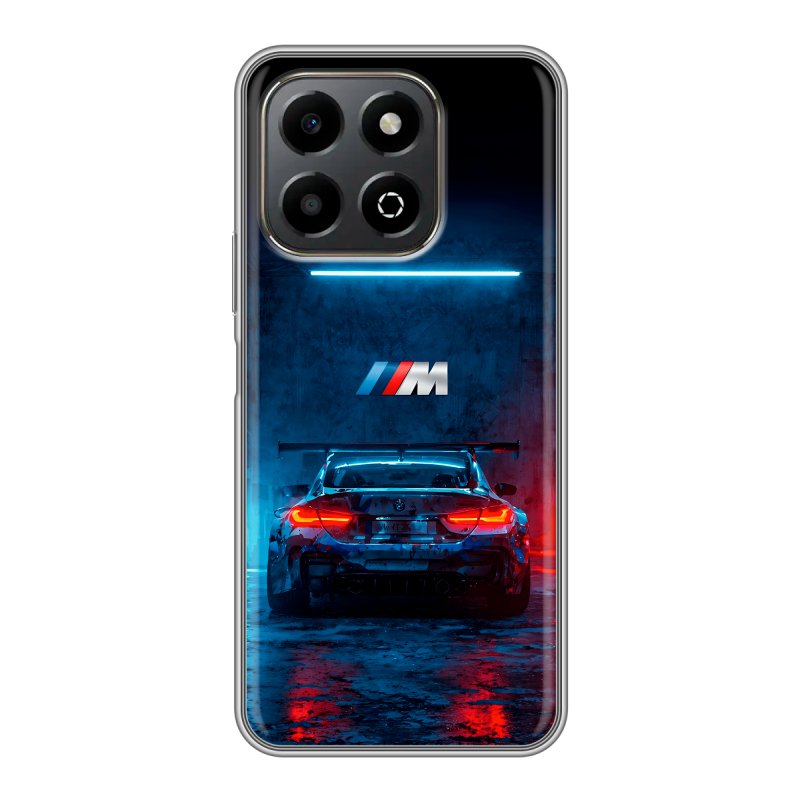 Силиконовый противоударный чехол на Honor X6b с принтом BMW БМВ Силиконовый противоударный чехол на Honor X6b с принтом BMW БМВ