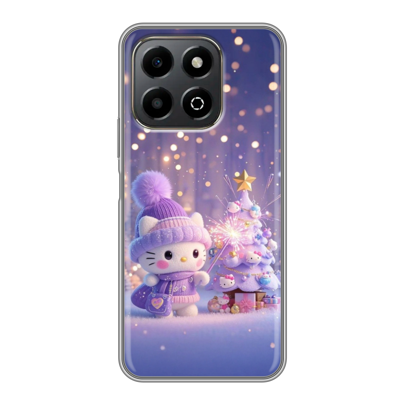 Силиконовый чехол на Honor X6b с принтом Новый год Силиконовый чехол на Honor X6b с принтом Новый год