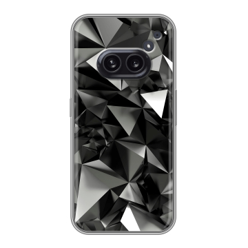 Силиконовый чехол на Nothing Phone (2a) Plus с принтом Черные кристаллы Силиконовый чехол на Nothing Phone (2a) Plus с принтом Черные кристаллы
