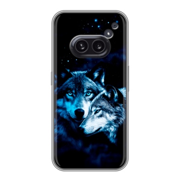 Силиконовый чехол на Nothing Phone (2a) Plus с принтом Волки Силиконовый чехол на Nothing Phone (2a) Plus с принтом Волки