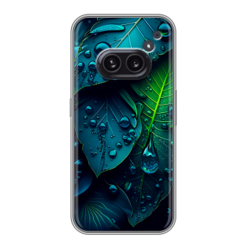 Силиконовый чехол на Nothing Phone (2a) Plus с принтом Листья Силиконовый чехол на Nothing Phone (2a) Plus с принтом Листья