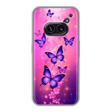 Силиконовый чехол на Nothing Phone (2a) Plus с принтом Бабочки