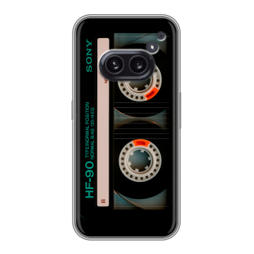 Силиконовый чехол на Nothing Phone (2a) Plus с принтом Кассета
