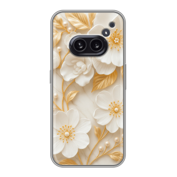 Силиконовый чехол на Nothing Phone (2a) Plus с принтом Цветы