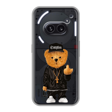 Силиконовый чехол на Nothing Phone (2a) Plus с принтом Мишка Силиконовый чехол на Nothing Phone (2a) Plus с принтом Мишка