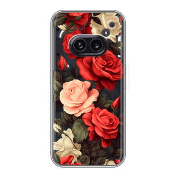 Силиконовый чехол на Nothing Phone (2a) Plus с принтом Розы Силиконовый чехол на Nothing Phone (2a) Plus с принтом Розы
