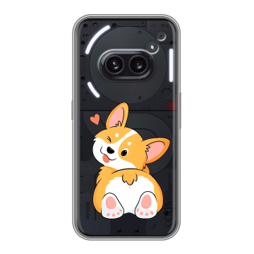 Силиконовый чехол на Nothing Phone (2a) Plus с принтом Корги Силиконовый чехол на Nothing Phone (2a) Plus с принтом Корги