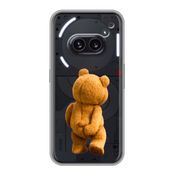 Силиконовый чехол на Nothing Phone (2a) Plus с принтом Медведь