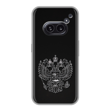 Силиконовый чехол на Nothing Phone (2a) Plus с принтом Герб России Силиконовый чехол на Nothing Phone (2a) Plus с принтом Герб России