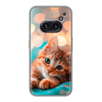 Силиконовый чехол на Nothing Phone (2a) Plus с принтом котик Силиконовый чехол на Nothing Phone (2a) Plus с принтом котик