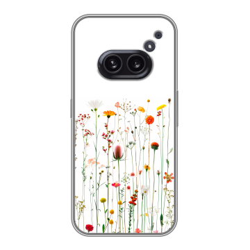 Силиконовый чехол на Nothing Phone (2a) Plus с принтом цветы Силиконовый чехол на Nothing Phone (2a) Plus с принтом цветы