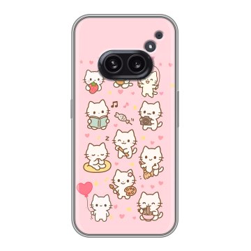 Силиконовый чехол на Nothing Phone (2a) Plus с принтом Hello Kitty Хелоу Кити