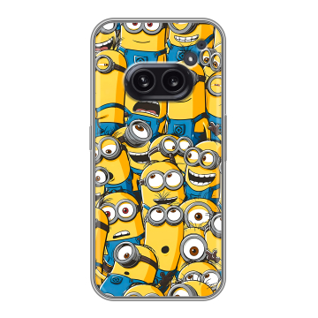 Силиконовый чехол на Nothing Phone (2a) Plus с принтом Миньоны