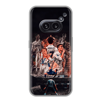 Силиконовый чехол на Nothing Phone (2a) Plus с принтом Реал Роналдо Real Ronaldo