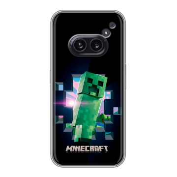 Силиконовый чехол на Nothing Phone (2a) Plus с принтом Майнкрафт Minecraft