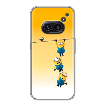 Силиконовый чехол на Nothing Phone (2a) Plus с принтом Миньоны