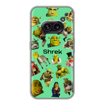 Силиконовый чехол на Nothing Phone (2a) Plus с принтом Шрек Shrek