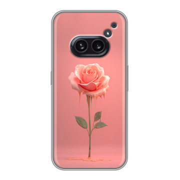Силиконовый чехол на Nothing Phone (2a) Plus с принтом Розовая роза