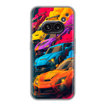 Силиконовый чехол на Nothing Phone (2a) Plus с принтом Тачки