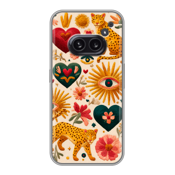 Силиконовый чехол на Nothing Phone (2a) Plus с принтом Модный принт