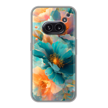 Силиконовый чехол на Nothing Phone (2a) Plus с принтом Цветы