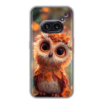 Силиконовый чехол на Nothing Phone (2a) Plus с принтом Милая сова