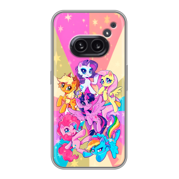 Силиконовый чехол на Nothing Phone (2a) Plus с принтом My little pony Дружба чудо