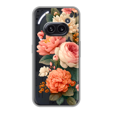 Силиконовый чехол на Nothing Phone (2a) Plus с принтом цветы