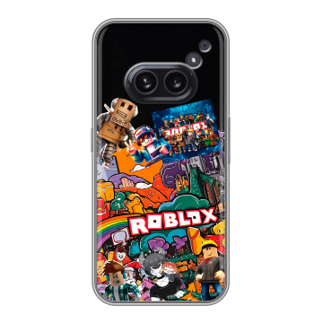 Силиконовый чехол на Nothing Phone (2a) Plus с принтом Roblox Роблокс
