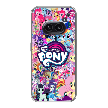Силиконовый чехол на Nothing Phone (2a) Plus с принтом My little pony Дружба чудо