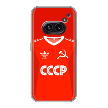 Силиконовый чехол на Nothing Phone (2a) Plus с принтом Флаг Герб СССР