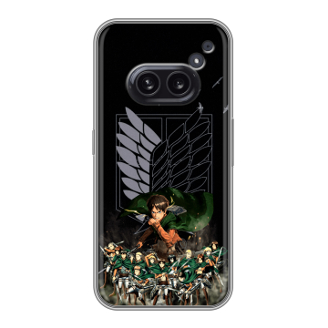 Силиконовый чехол на Nothing Phone (2a) Plus с принтом Атака титанов