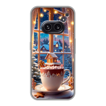 Силиконовый чехол на Nothing Phone (2a) Plus с принтом Новый год