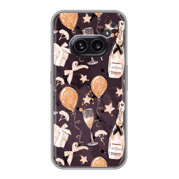 Силиконовый чехол на Nothing Phone (2a) Plus с принтом Новый год