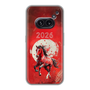 Силиконовый чехол на Nothing Phone (2a) Plus с принтом Новый год