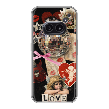 Силиконовый чехол на Nothing Phone (2a) Plus с принтом для девочек