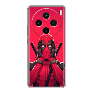 Силиконовый чехол на Vivo X100 с принтом Дедпул Deadpool