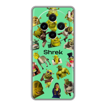 Силиконовый чехол на Vivo X100 с принтом Шрек Shrek