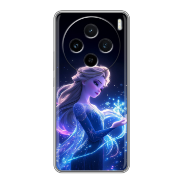 Силиконовый чехол на Vivo X100 с принтом Холодное сердце Frozen