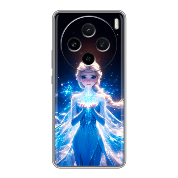Силиконовый чехол на Vivo X100 с принтом Холодное сердце Frozen