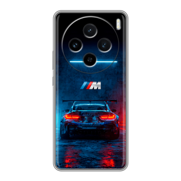 Силиконовый чехол на Vivo X100 с принтом BMW БМВ