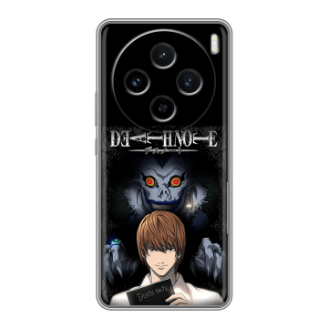 Силиконовый чехол на Vivo X100 с принтом Death note Тетрадь смерти